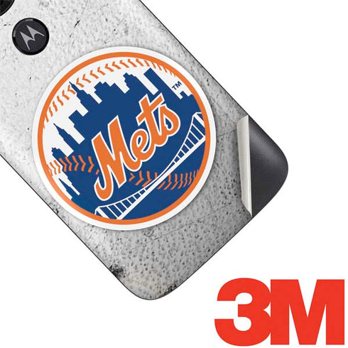 MLB New York Mets Game Ball Moto E5 Play Skin